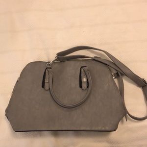 Charming Charlie crossbody, arm tote in gray